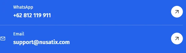 Tombol WhatsApp dan email pada Hubungi Kami